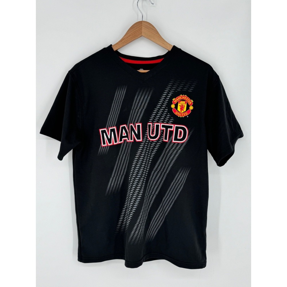 Manchester United Soccer Futbol Official Merch Jersey MAN UTD Black Sz Large K6